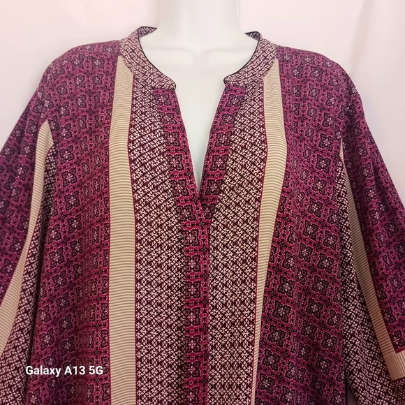 NYDJ Women's Long Sleeve Button Front Tunic Top Plus Size 2X - Picture 10 of 10